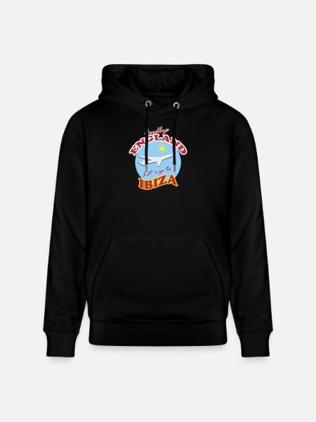 Farvel England Lad os tage til Ibiza - Stanley/Stella CRUISER økologisk unisex-hoodie - sort