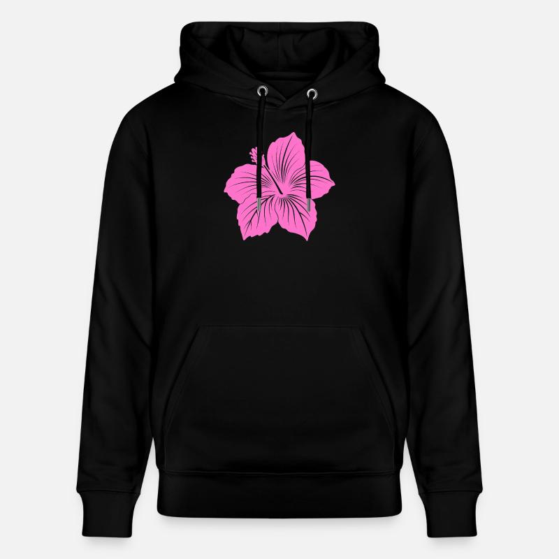 Fleur d’hibiscus - Sweat à capuche bio CRUISER Stanley/Stella Unisexe - noir