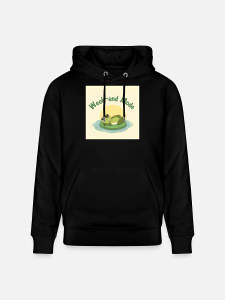 Week-end Mode Grenouille Chill - Sweat à capuche bio CRUISER Stanley/Stella Unisexe - noir