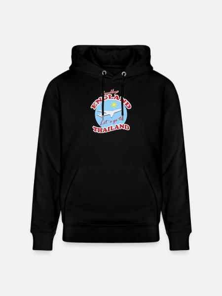Goodbye England-Lets Go To Thailand - Stanley/Stella CRUISER Unisex Organic Hoodie - black