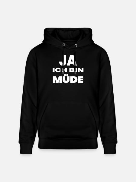 Müde - Stanley/Stella Unisex Bio-Hoodie CRUISER - Schwarz