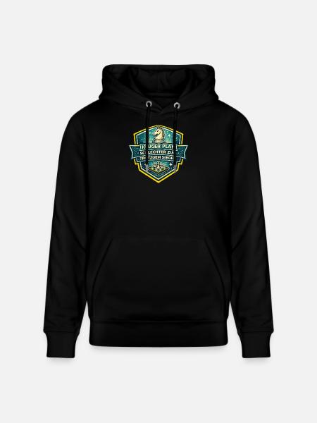Schachheld Badge: Kluger Plan Sieger - Stanley/Stella Unisex Bio-Hoodie CRUISER - Schwarz