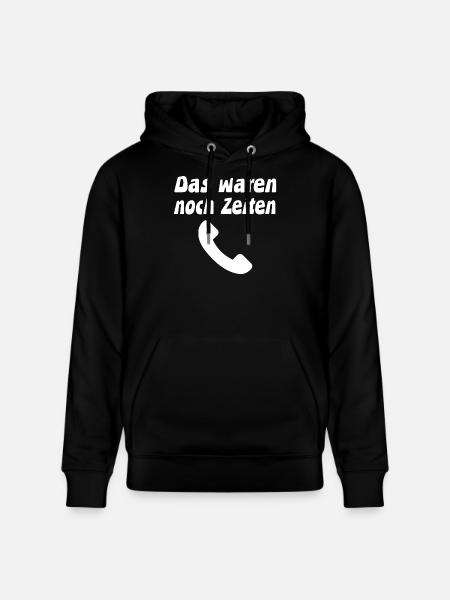 Telefon - Stanley/Stella Unisex Bio-Hoodie CRUISER - Schwarz