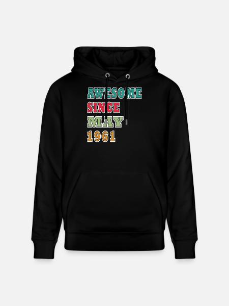 Cult date May 1961 - Stanley/Stella CRUISER Unisex Organic Hoodie - black