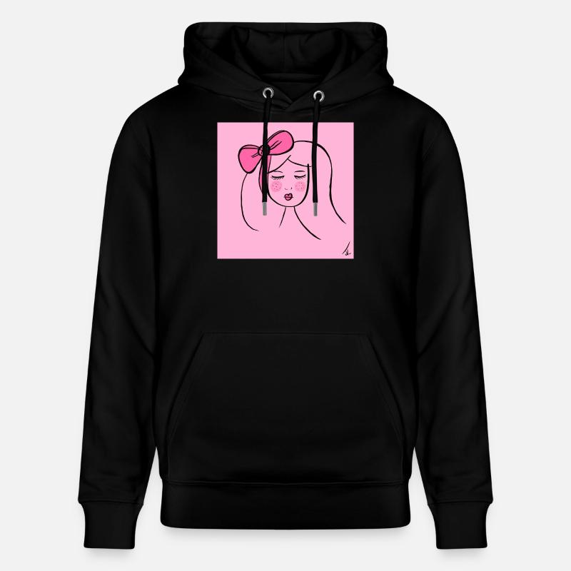 Fille Rose - Sweat à capuche bio CRUISER Stanley/Stella Unisexe - noir