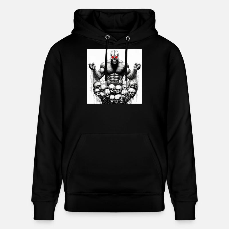 Musclé Crânes en Filet - Sweat à capuche bio CRUISER Stanley/Stella Unisexe - noir