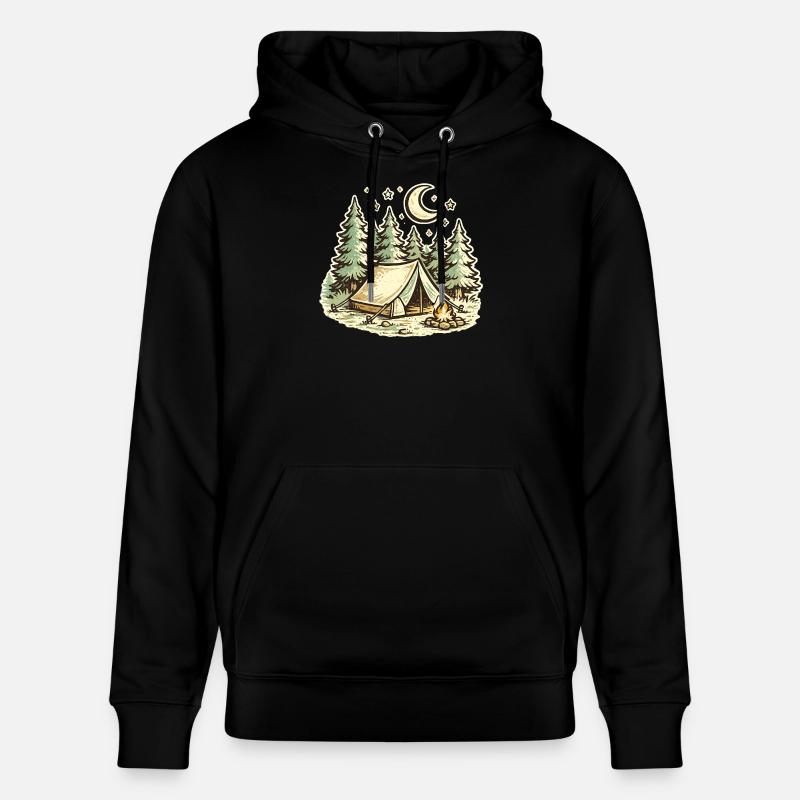 Camping - Sweat à capuche bio CRUISER Stanley/Stella Unisexe - noir
