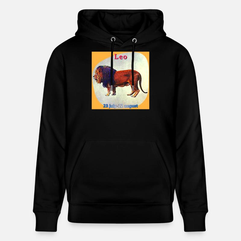 lion - Sweat à capuche bio CRUISER Stanley/Stella Unisexe - noir