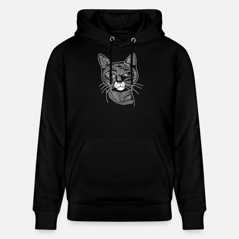 Chat - Sweat à capuche bio CRUISER Stanley/Stella Unisexe - noir