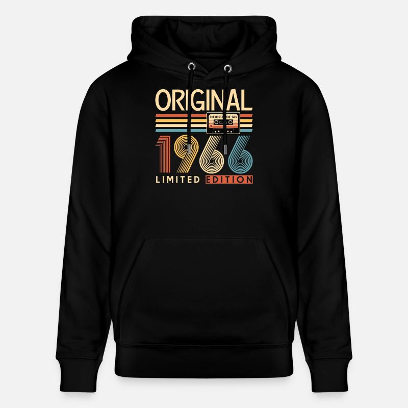 60 ans, 60e anniversaire - Sweat à capuche bio CRUISER Stanley/Stella Unisexe - noir