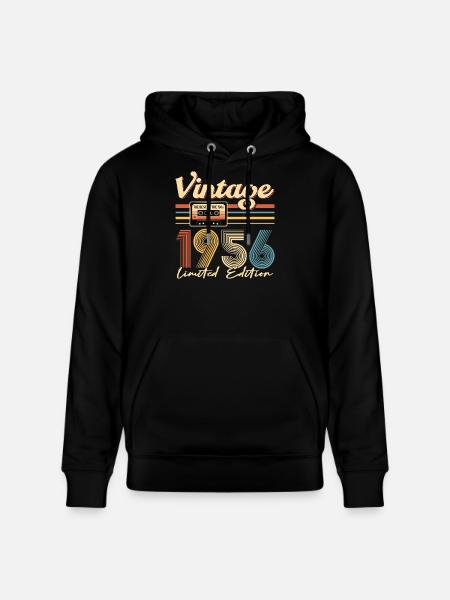 70th anniversary - Stanley/Stella CRUISER Unisex Organic Hoodie - black