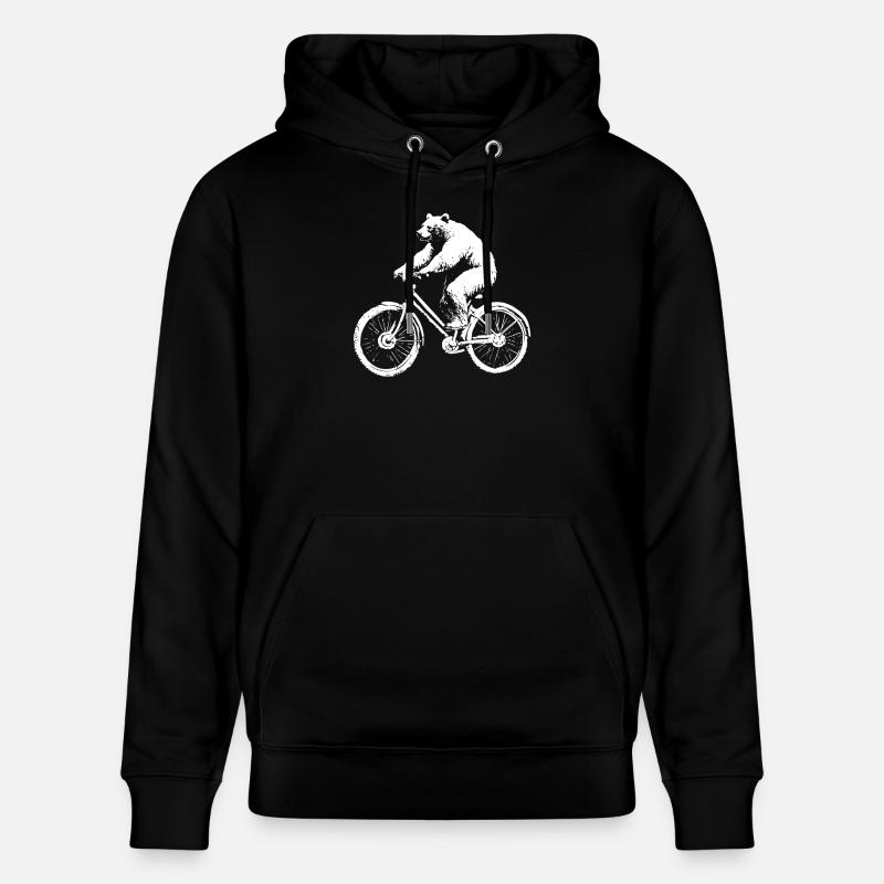 Bicycle Bear - Sweat à capuche bio CRUISER Stanley/Stella Unisexe - noir