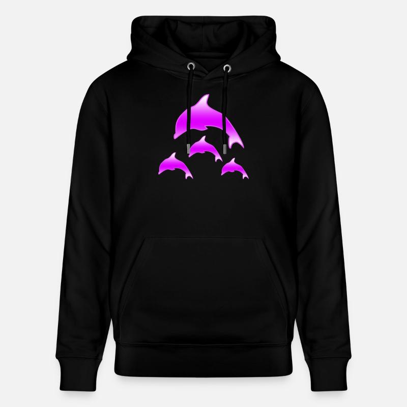Delfine - Stanley/Stella Unisex Bio-Hoodie CRUISER  - Schwarz