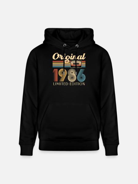 40th birthday, 40 years - Stanley/Stella CRUISER Unisex Organic Hoodie - black