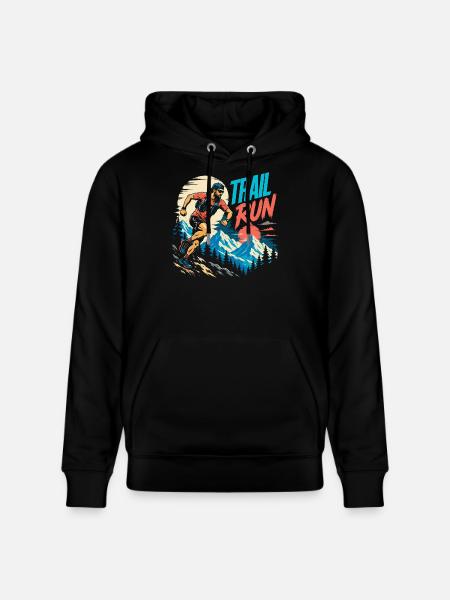 Trailrun - Stanley/Stella Unisex Bio-Hoodie CRUISER - Schwarz