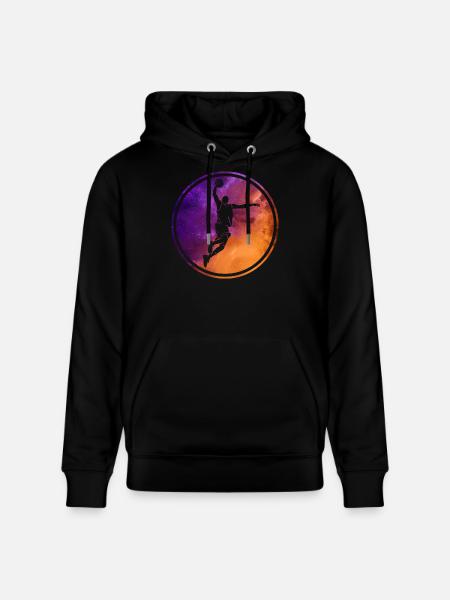 COOL BASKETBALLER BUNT BASKETBALL - Stanley/Stella Unisex Bio-Hoodie CRUISER - Schwarz