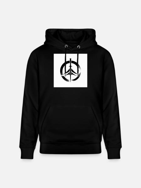 Japan Zen Circle - Stanley/Stella CRUISER Unisex Organic Hoodie - black