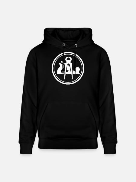 Carpenter Craftsman Emblem - Stanley/Stella CRUISER Unisex Organic Hoodie - black
