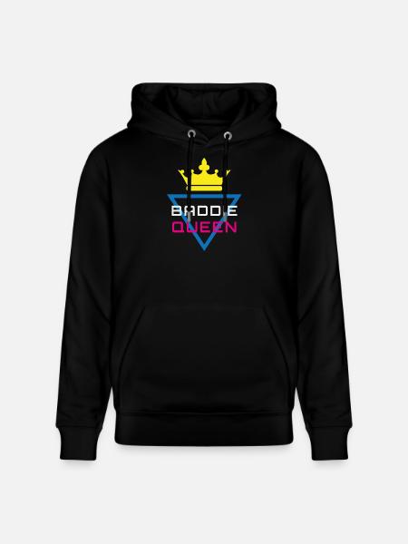 Baddie Queen Crown Y2K - Stanley/Stella CRUISER Unisex Organic Hoodie - black