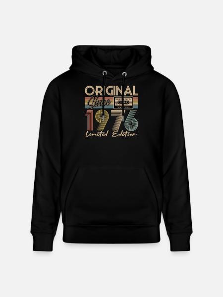 50th birthday, 50 years - Stanley/Stella CRUISER Unisex Organic Hoodie - black
