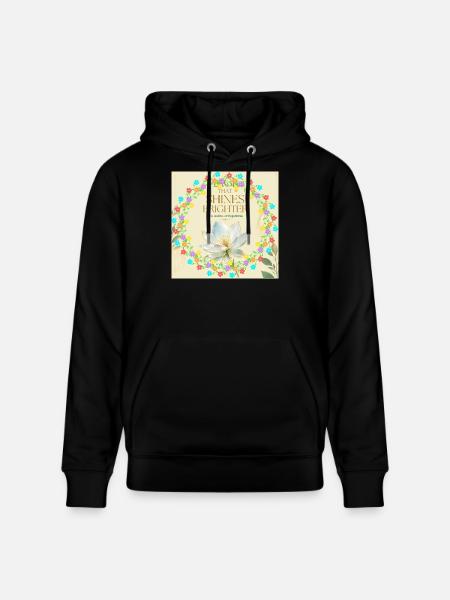 Blossom Ring Brilliance of Light - Stanley/Stella CRUISER Unisex Organic Hoodie - black