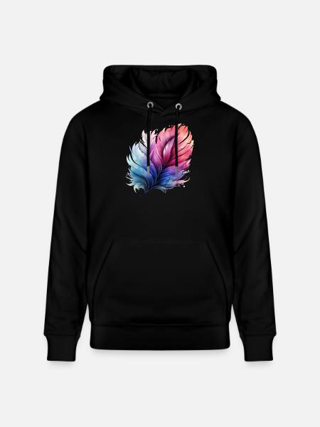 Prismatischer Federgradient - Stanley/Stella Unisex Bio-Hoodie CRUISER - Schwarz