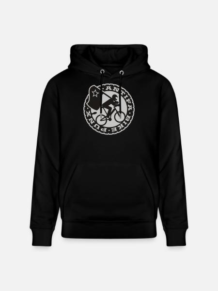 bike punks - Stanley/Stella CRUISER Unisex Organic Hoodie - black