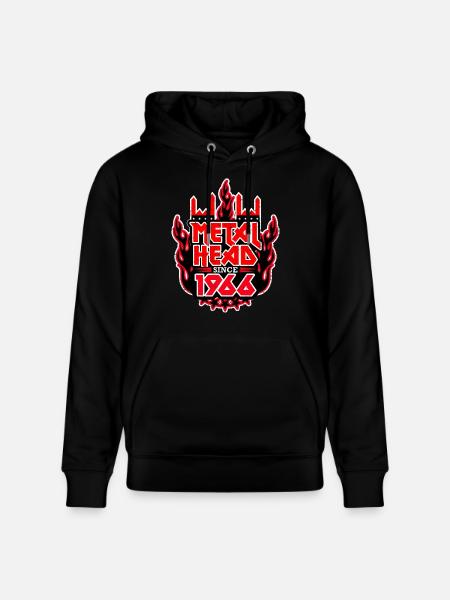 METALHEAD since 1966 - Stanley/Stella CRUISER Unisex Organic Hoodie - black