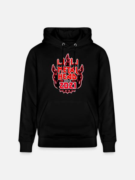 METALHEAD since 2021 - Stanley/Stella CRUISER Unisex Organic Hoodie - black