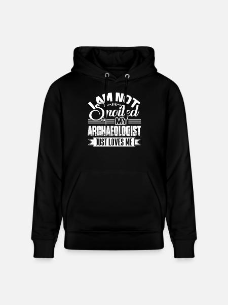 Mon archéologue m'aime - Sweat à capuche bio CRUISER Stanley/Stella Unisexe - noir