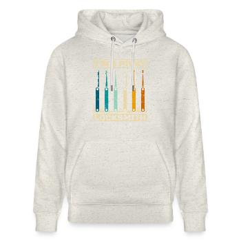 I'm a picky locksmith - Stanley/Stella Unisex Bio-Hoodie CRUISER  - Beige meliert - Vorne - Alina (178cm) & Michal (187cm)