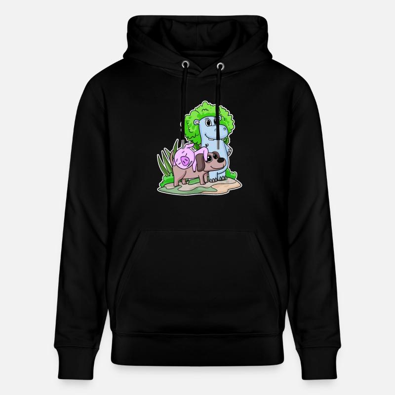 Animaux mignons - Sweat à capuche bio CRUISER Stanley/Stella Unisexe - noir