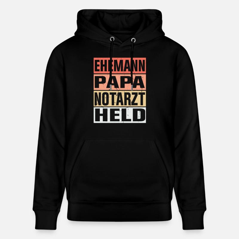 Notarzt Vater Ehemann Held - Stanley/Stella Unisex Bio-Hoodie CRUISER  - Schwarz