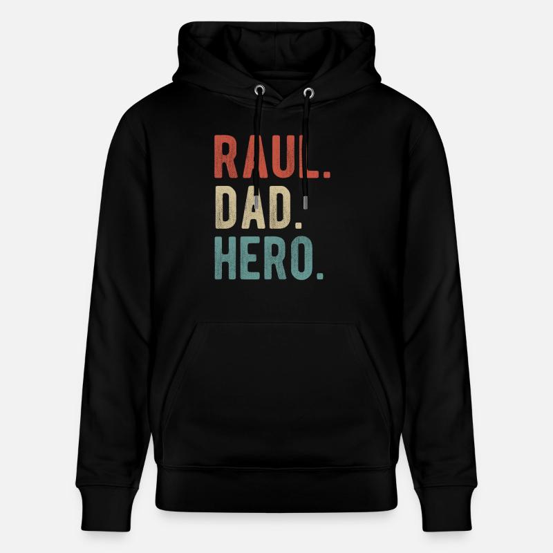 Raul Papa Héros - Sweat à capuche bio CRUISER Stanley/Stella Unisexe - noir
