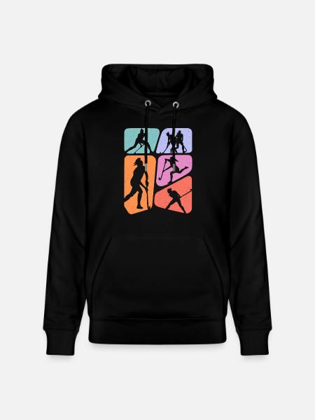 Hockeyeuse Femmes Filles Hockey sur gazon - Sweat à capuche bio CRUISER Stanley/Stella Unisexe - noir