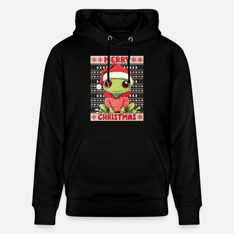 Grenouille Moche Noël Noël Doux - Sweat à capuche bio CRUISER Stanley/Stella Unisexe - noir