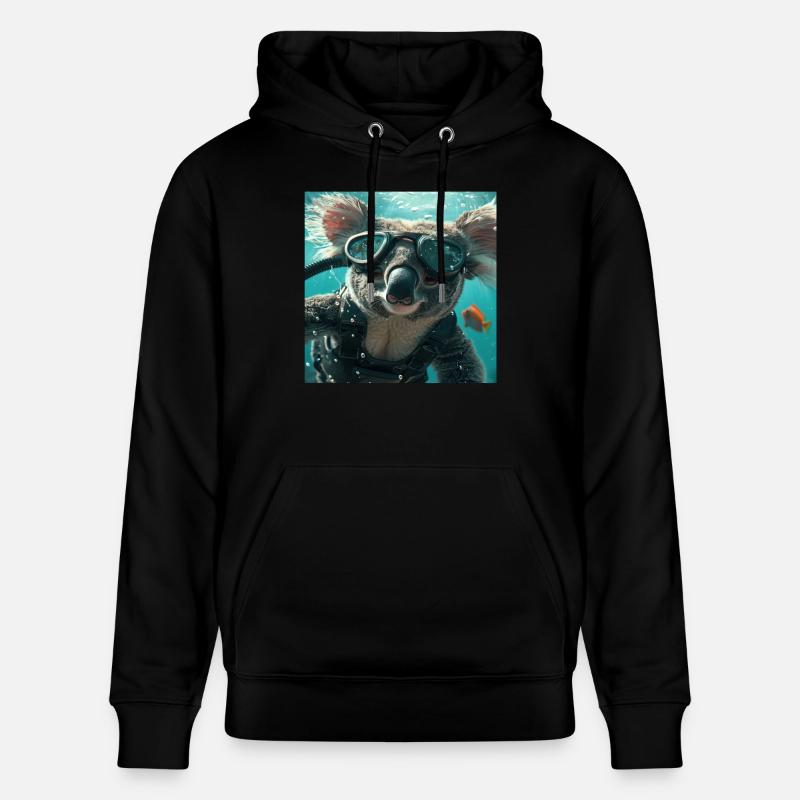 Koala - Stanley/Stella Unisex Bio-Hoodie CRUISER  - Schwarz