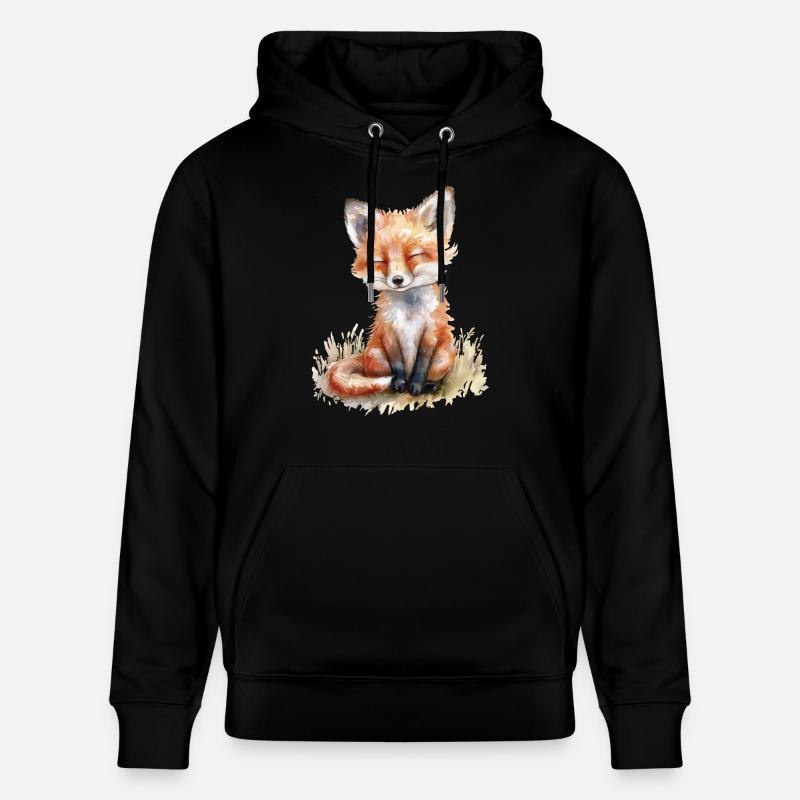 Renard - Sweat à capuche bio CRUISER Stanley/Stella Unisexe - noir