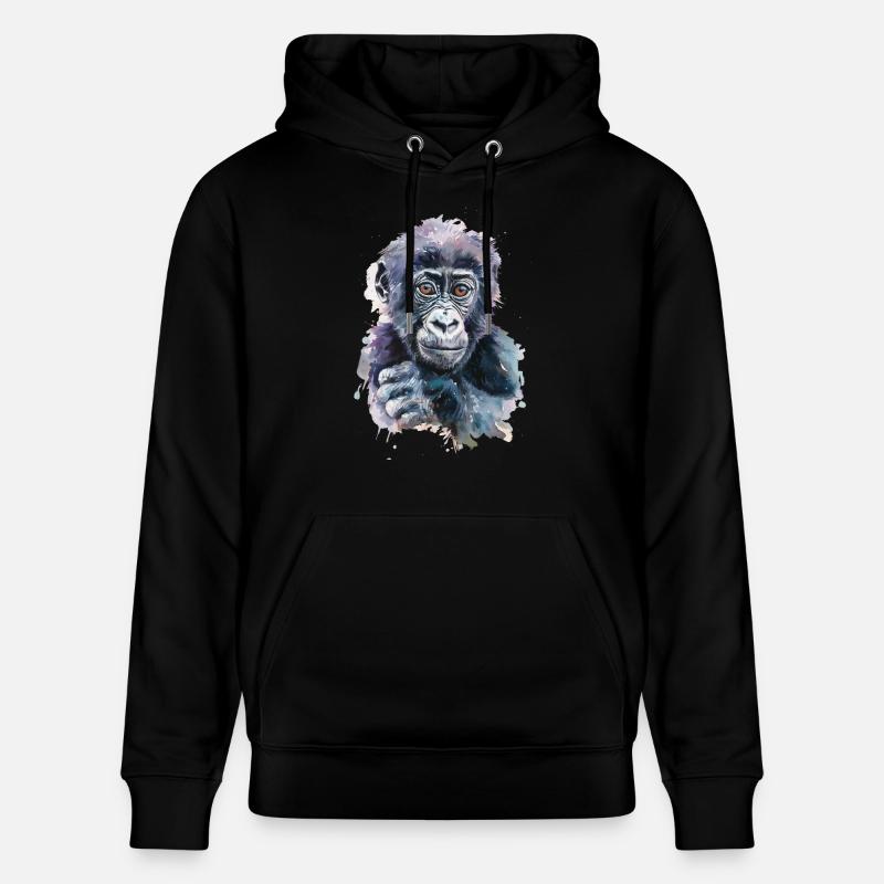 Gorilla - Stanley/Stella Unisex Bio-Hoodie CRUISER  - Schwarz