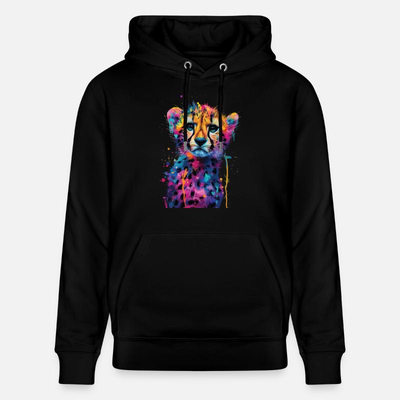 Guépard - Sweat à capuche bio CRUISER Stanley/Stella Unisexe - noir