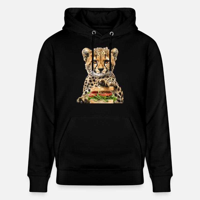 Guépard - Sweat à capuche bio CRUISER Stanley/Stella Unisexe - noir