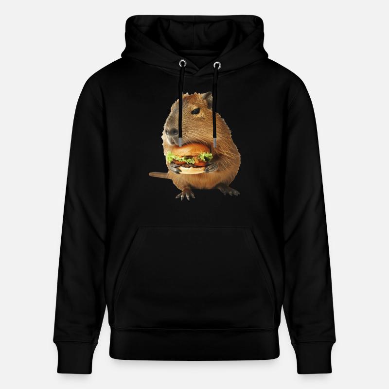 Capybara - Sweat à capuche bio CRUISER Stanley/Stella Unisexe - noir