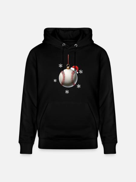 FROHE WEIHNACHTEN BASEBALL - Stanley/Stella Unisex Bio-Hoodie CRUISER  - Schwarz