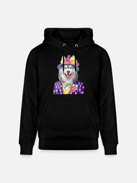 Alaskan Malamute - Stanley/Stella Unisex Bio-Hoodie CRUISER - Schwarz