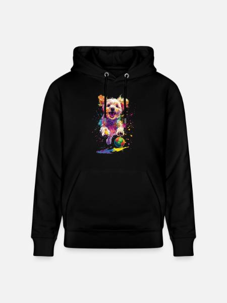 maltesisch - Stanley/Stella Unisex Bio-Hoodie CRUISER  - Schwarz