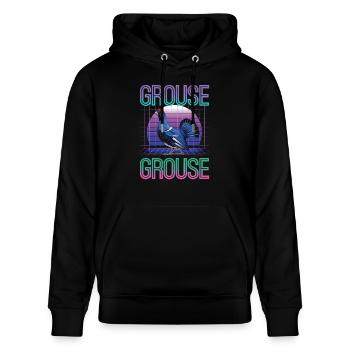 Auerhahn - Stanley/Stella Unisex Bio-Hoodie CRUISER  - Schwarz - Vorne - Alina (178cm) & Michal (187cm)
