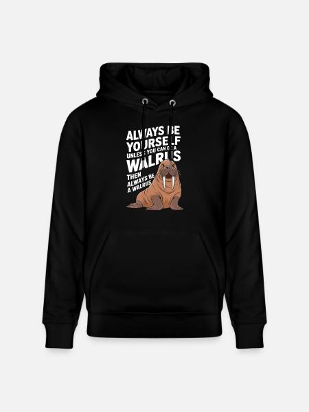 Walross - Stanley/Stella Unisex Bio-Hoodie CRUISER - Schwarz