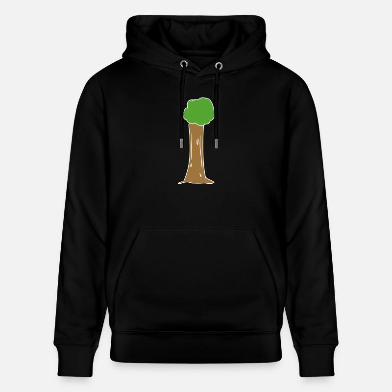 arbre, icône, nature, vert, plante - Sweat à capuche bio CRUISER Stanley/Stella Unisexe - noir