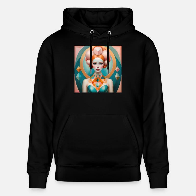 Aurora, digitale Malerei - Stanley/Stella Unisex Bio-Hoodie CRUISER  - Schwarz
