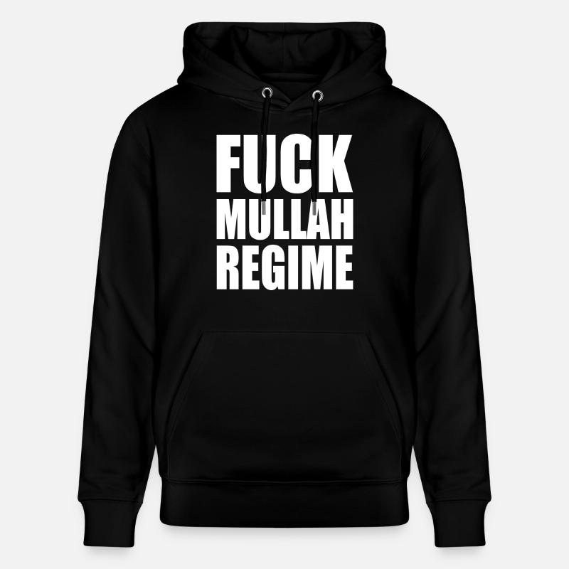 Fuck mullah regime iran - Sweat à capuche bio CRUISER Stanley/Stella Unisexe - noir